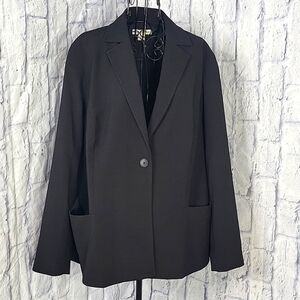 COLDWATER CREEK Black Blazer Jacket Size 18